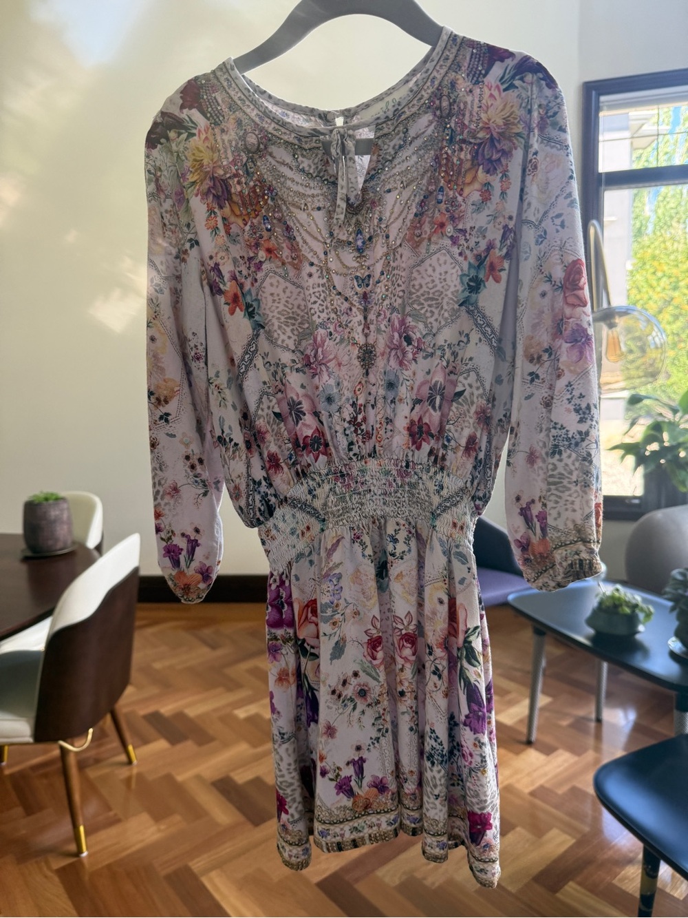 Camilla Kids Floral Dress with Crystals